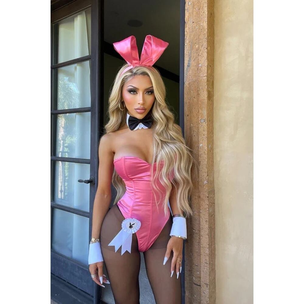 NEW Playboy Bunny Pink Elegant Bunny Costume Size XS